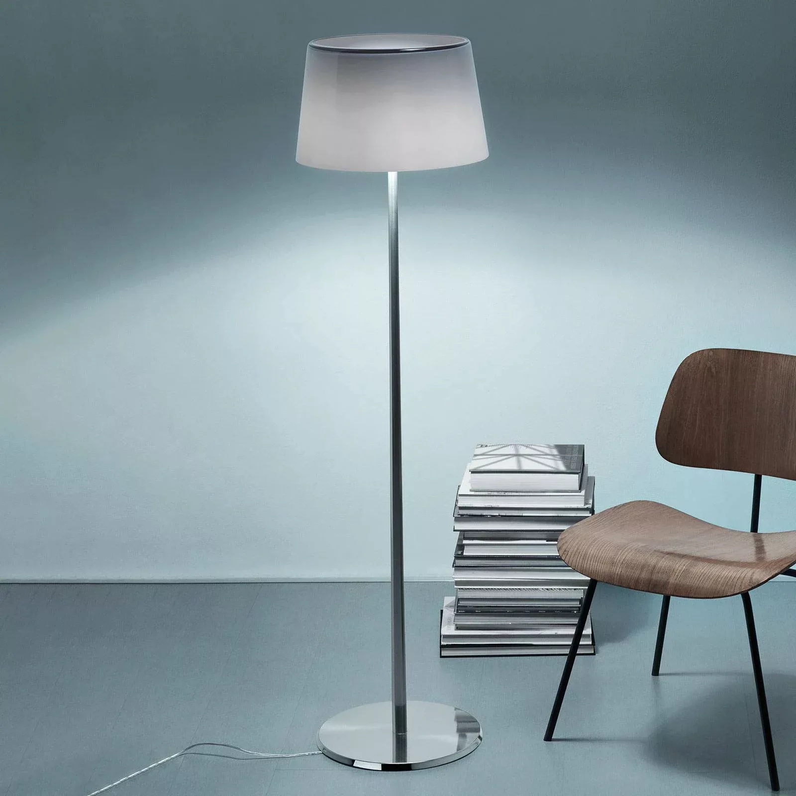 Foscarini Lumiere XXL Stehleuchte alu/weiß dimmbar günstig online kaufen