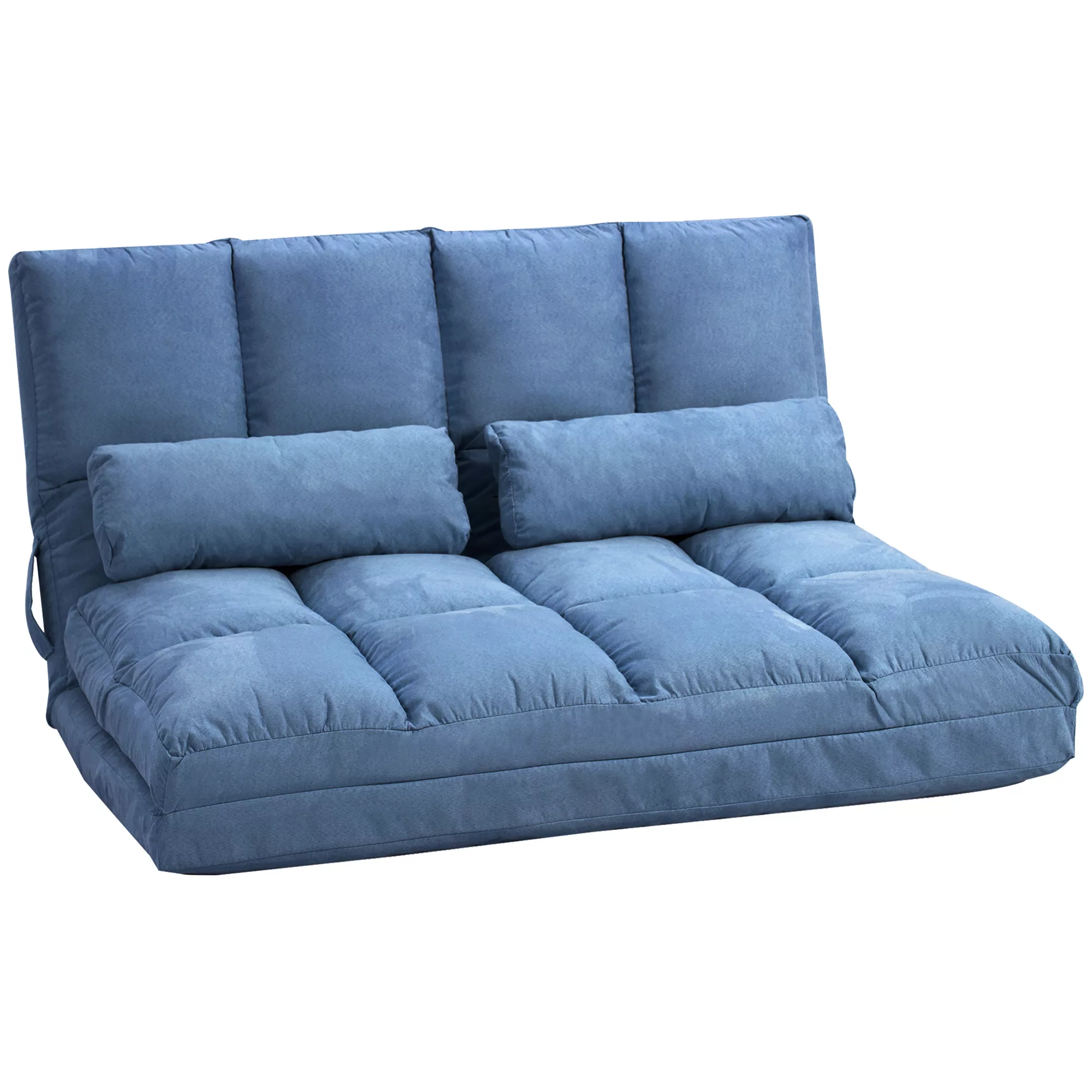 HOMCOM 2 in 1 Bodensofa klappbar, 102L x 73B x 60H cm, mit 3-Fach verstellb günstig online kaufen