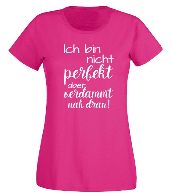 G-graphics T-Shirt Ich bin nicht perfekt, aber verdammt nah dran! Slim-fit günstig online kaufen