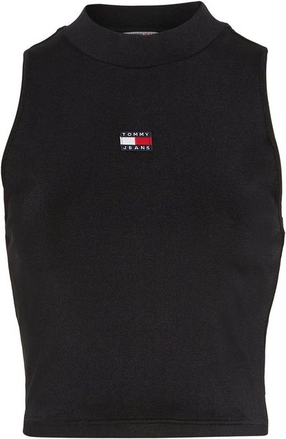 Tommy Jeans Shirttop "BADGE HIGH NECK TANK", mit Logo-Badge, hohem Rundhals günstig online kaufen