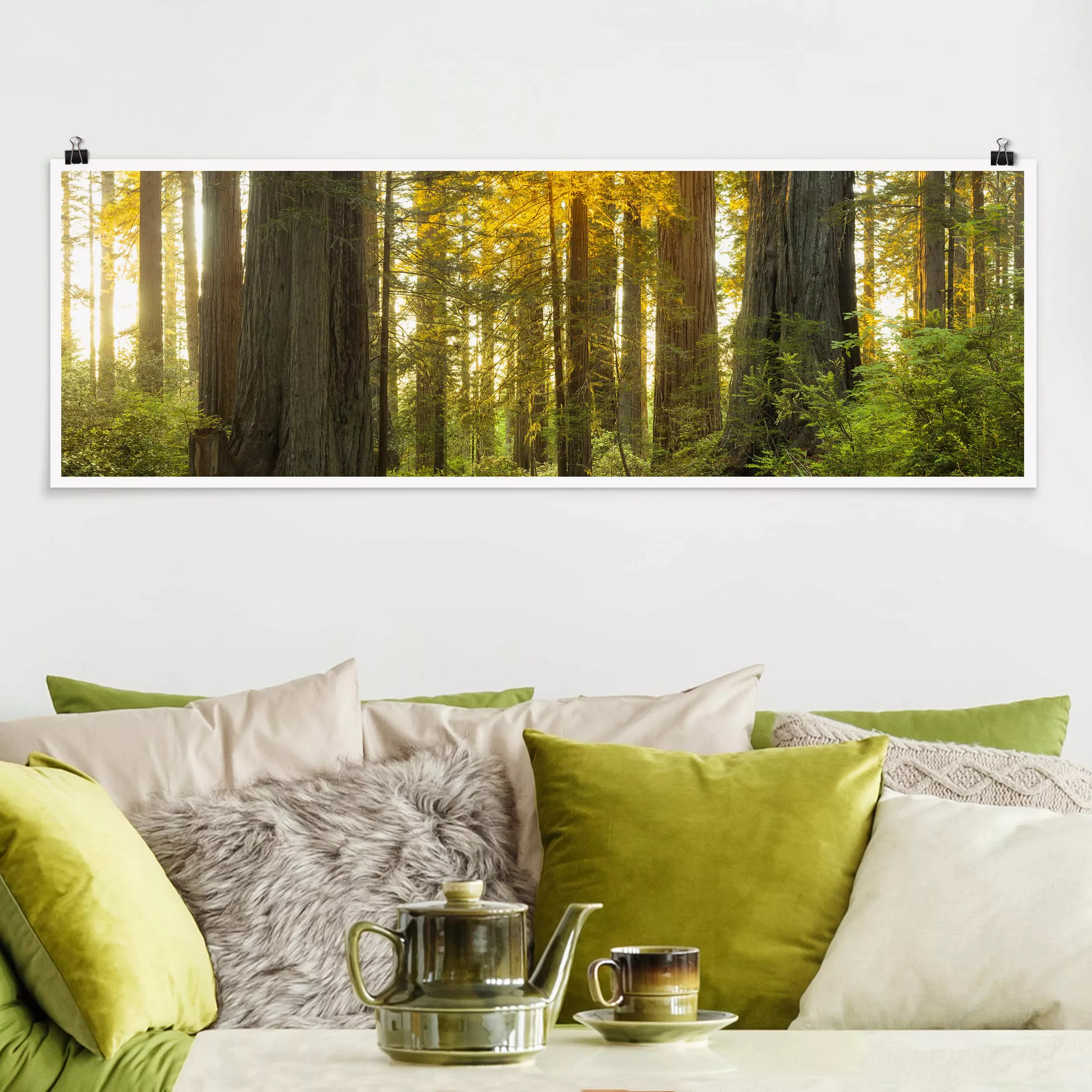 Panorama Poster Natur & Landschaft Redwood National Park günstig online kaufen