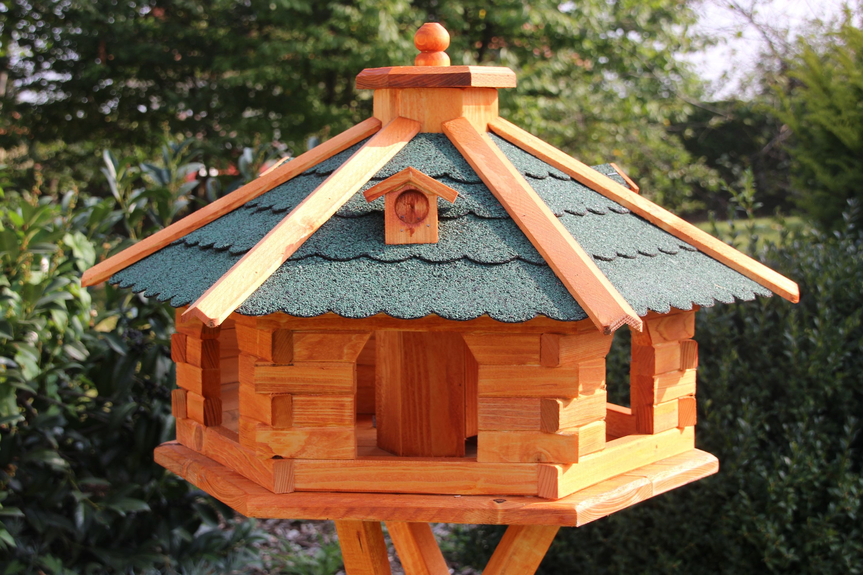 Holzdekoladen Vogelhaus XXL Vogelhaus mit Ständer günstig online kaufen