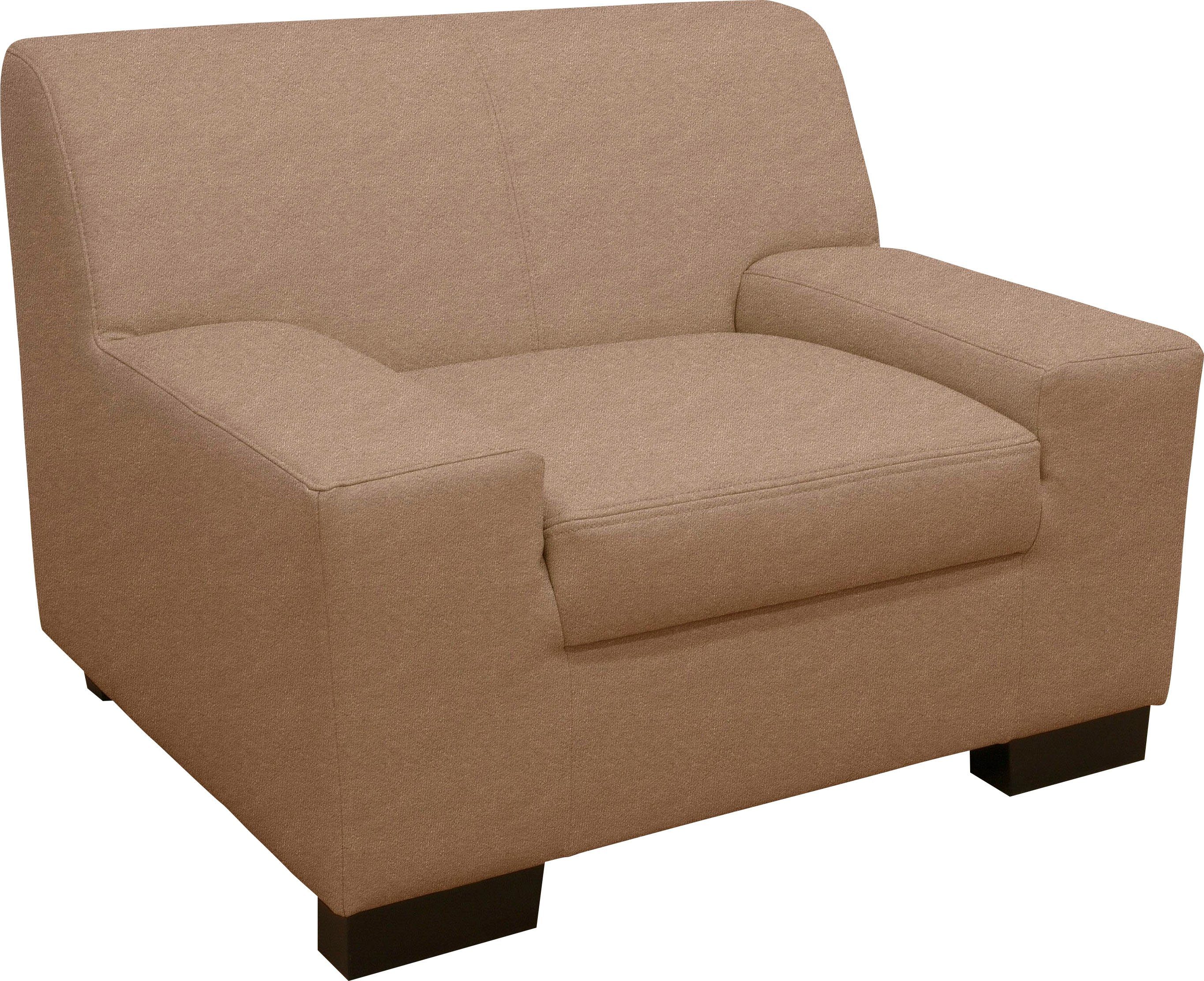 DOMO collection Sessel "Norma kubisch und zeitlos, komfortabel, flache Arml günstig online kaufen