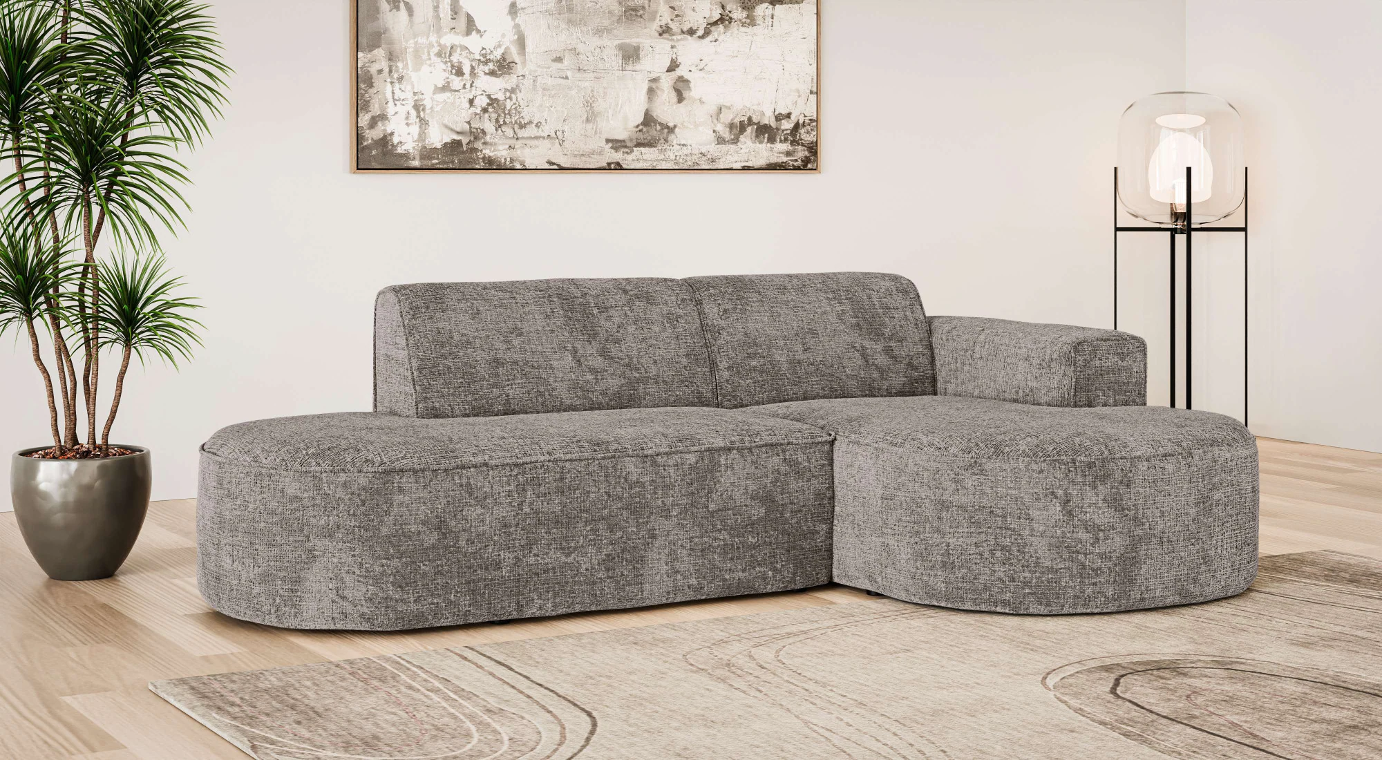 OTTO home Ecksofa »ADELLA XL Design-Sofa mit Recamiere rechts/links, 263/15 günstig online kaufen