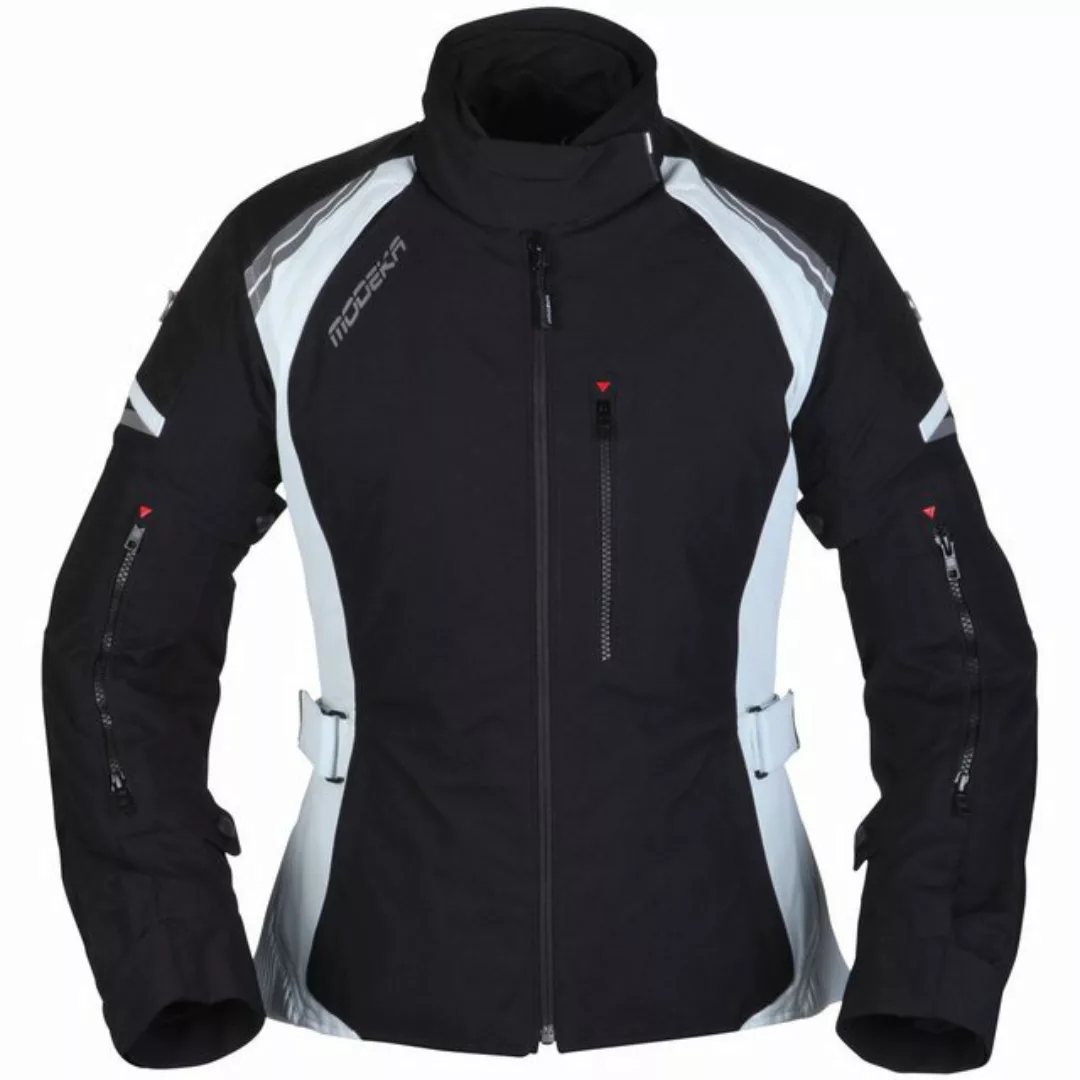 Modeka Motorradjacke Modeka Amberly Textiljacke Damen schwarz / hellgrau günstig online kaufen