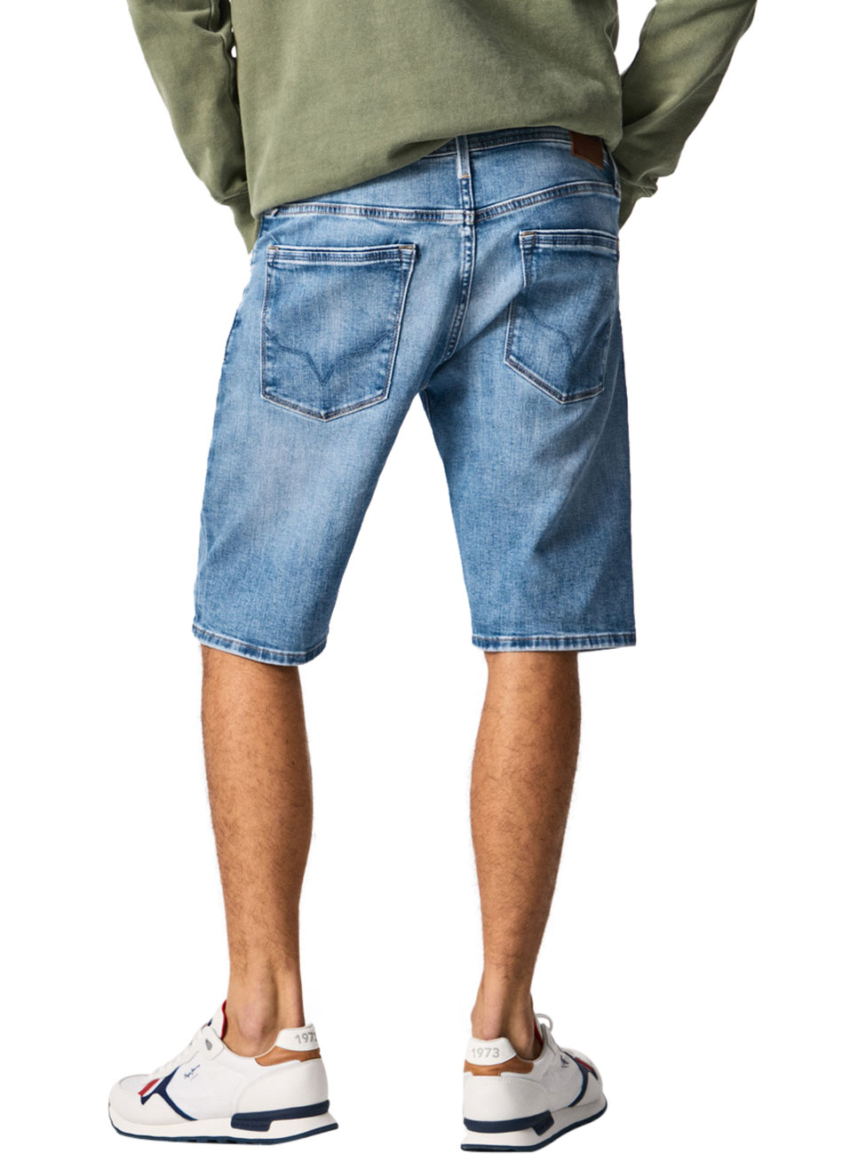 Pepe Jeans Herren Jeans Short STANLEY - Tapered Fit - Blau - Light Wiser De günstig online kaufen