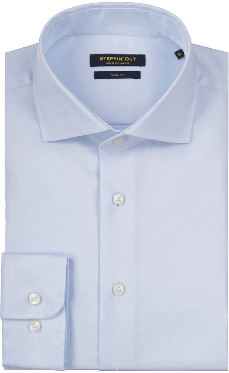 Steppin' Out Hemd Slim-Fit Twill Hellblau - Größe XXL günstig online kaufen