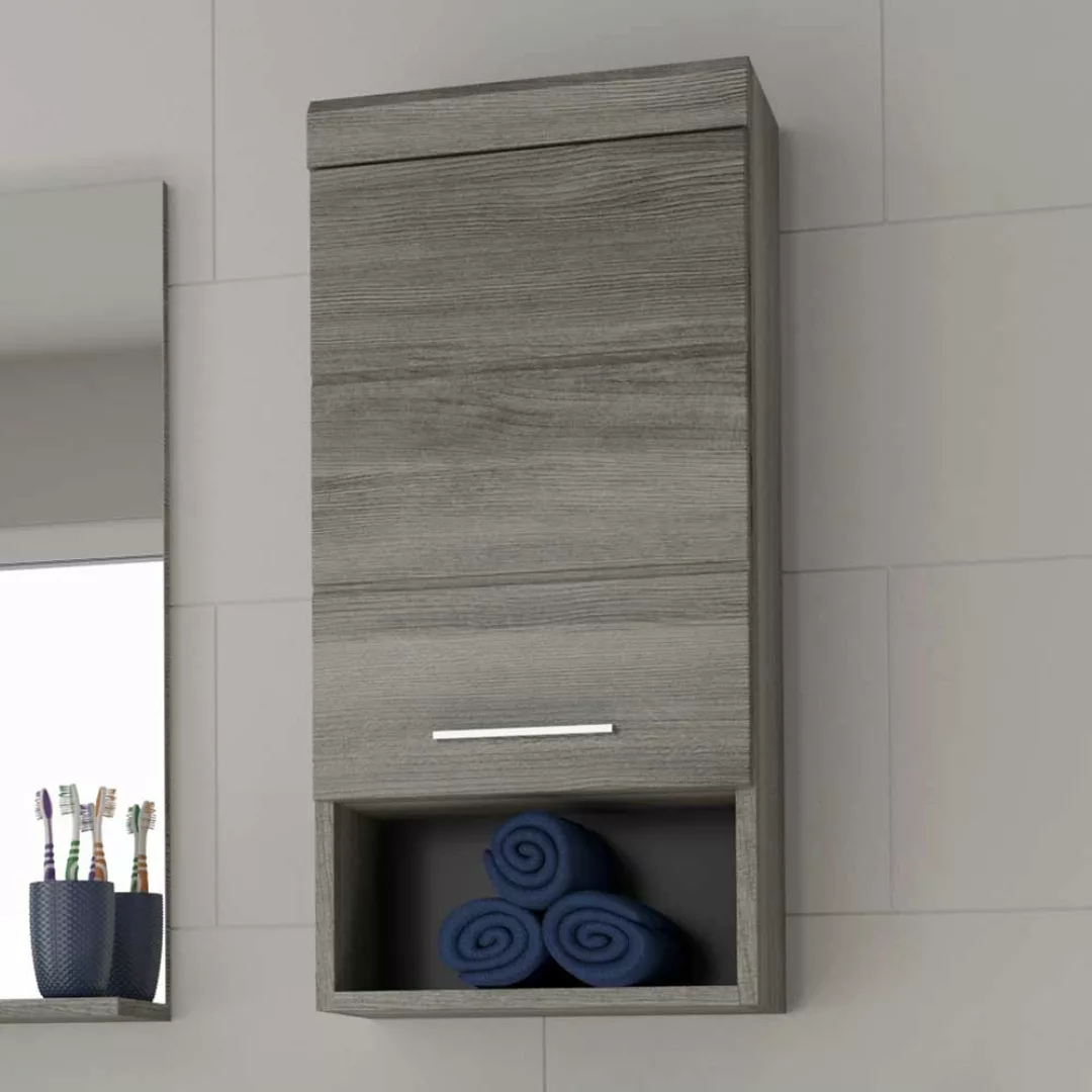 Badezimmer Hängeschrank modern 37 cm breit offenem Fach günstig online kaufen