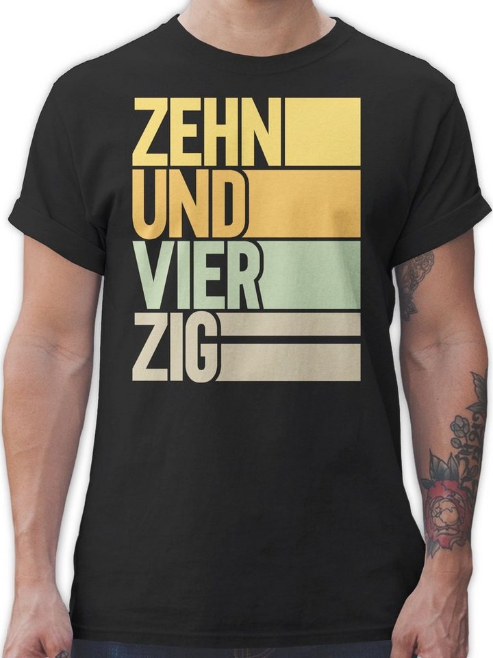 Shirtracer T-Shirt Zehnundvierzig 50. Geburtstag günstig online kaufen