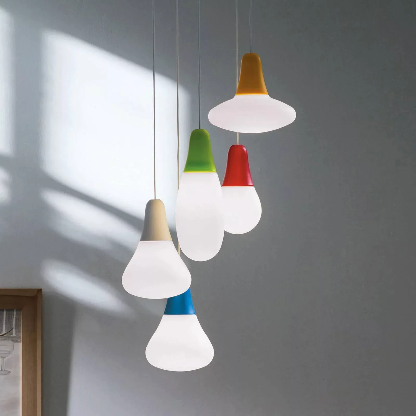 Martinelli Luce Pendelleuchte Ciulifruli, rot, Polyethylen günstig online kaufen