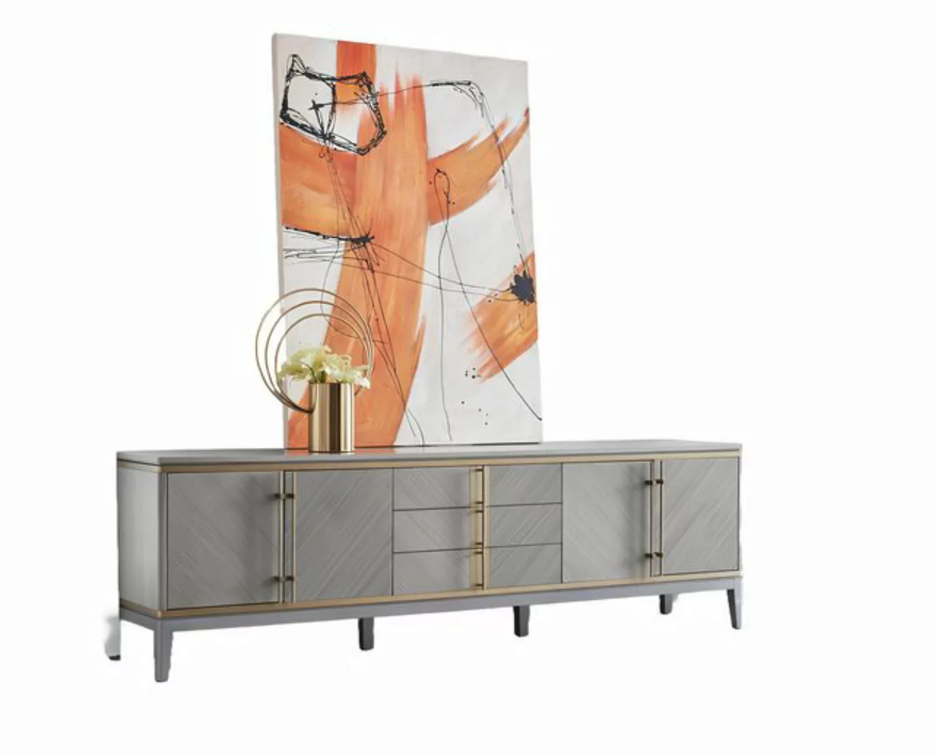 Xlmoebel TV-Schrank Neues luxuriöses Sideboard TV Lowboard XXL Schrank Tisc günstig online kaufen