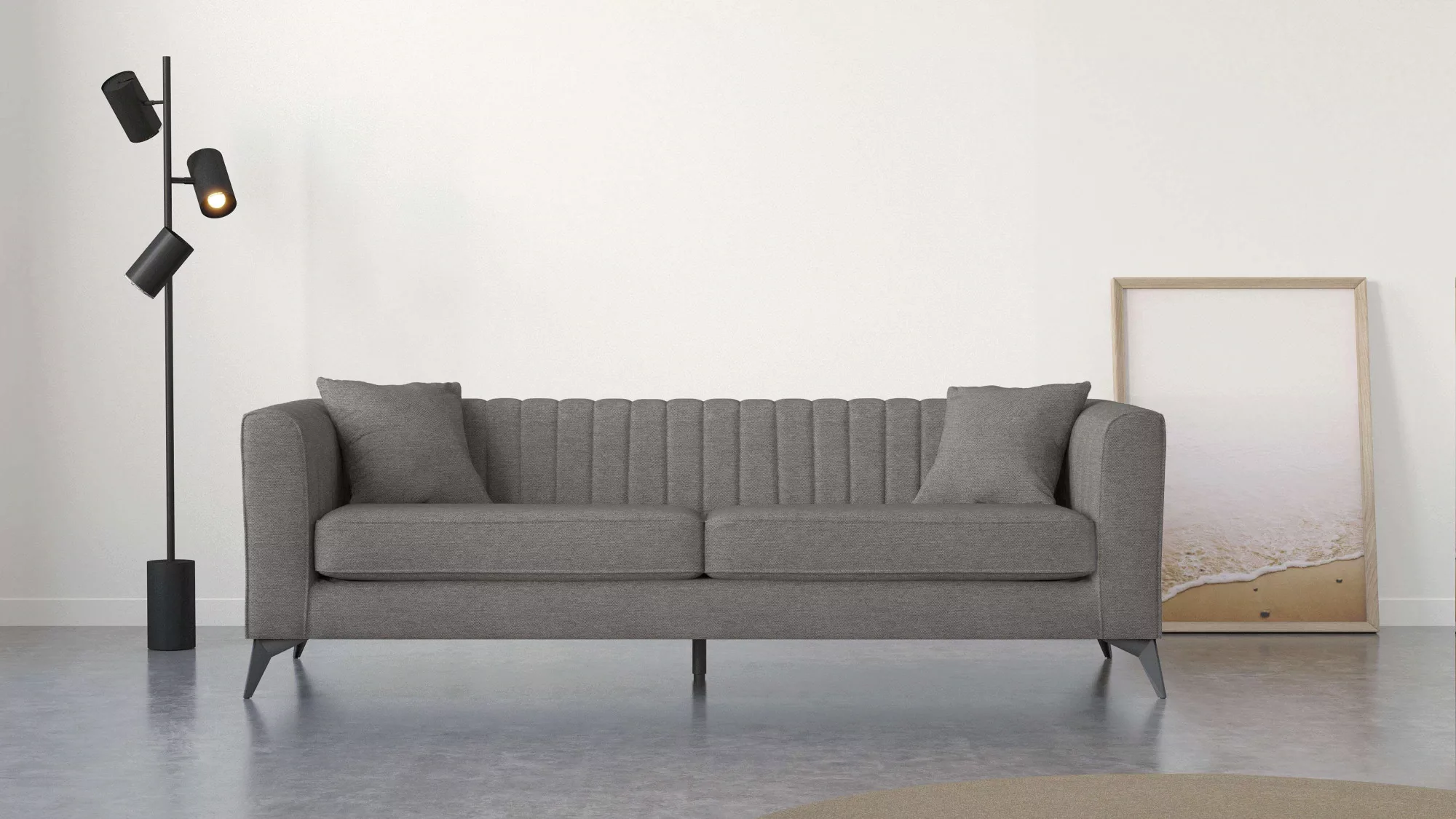 Places of Style 4-Sitzer "MATTHEW elegantes Designsofa, Maße B/T/H: 231/86/ günstig online kaufen