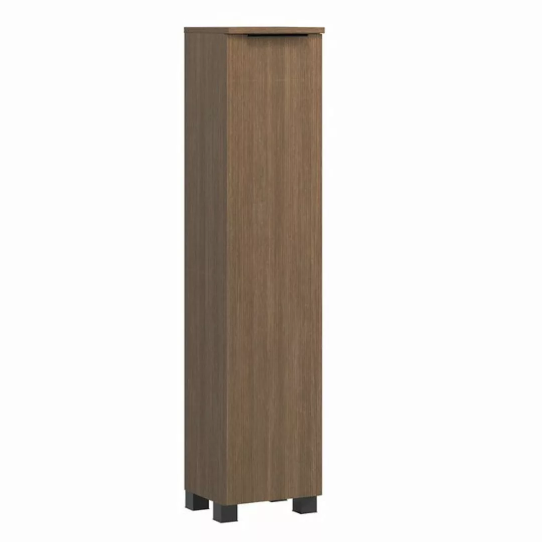 Lomadox Midischrank Badschrank 30 cm breit, 1 Tür, Eiche Nb. günstig online kaufen