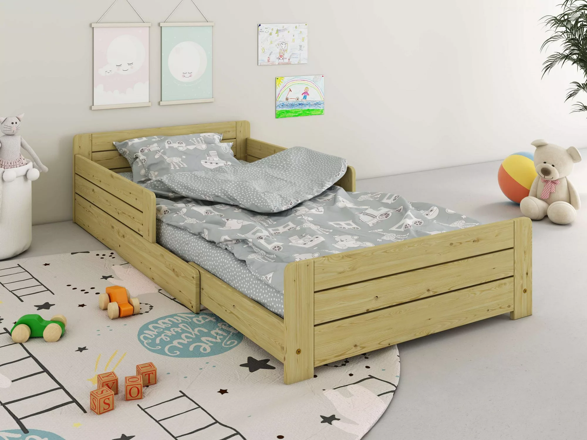 Lüttenhütt Kinderbett " ANNEKE " Kinderbett, Liegefläche von 140cm-200cm au günstig online kaufen