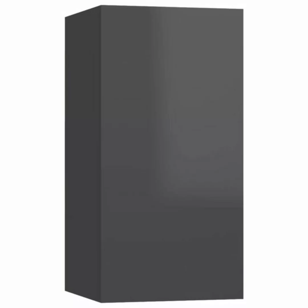 furnicato TV-Schrank Hochglanz-Grau 30,5x30x60 cm Holzwerkstoff (1-St) günstig online kaufen