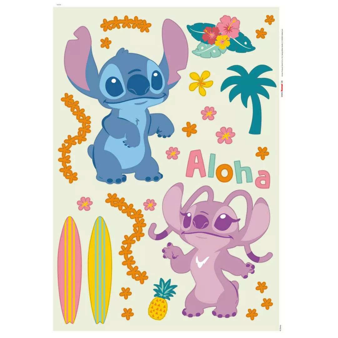 Komar Wandtattoo "Stitch Aloha - Größe 50 x 70 cm", (31 St.), selbstklebend günstig online kaufen