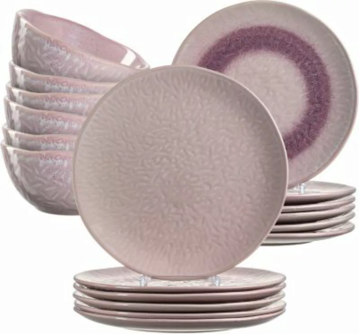 LEONARDO "18-tlg. Keramik Set ""MATERA"", rosa" altrosa günstig online kaufen