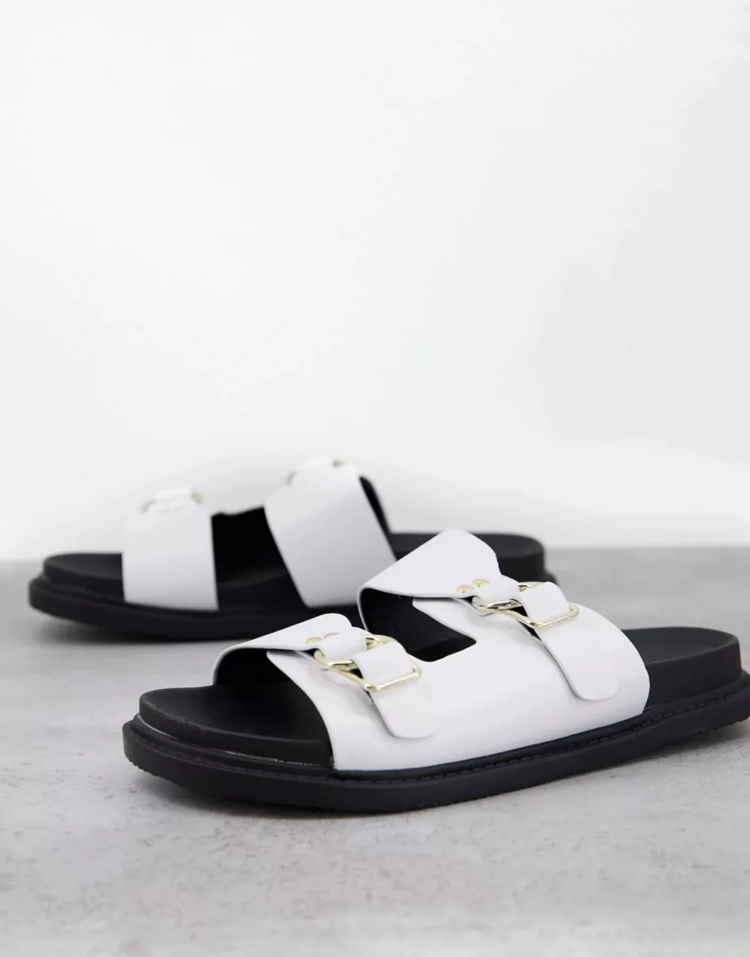 Schuh – Talia – Sandalen in Knochenweiß mit Doppelriemen günstig online kaufen