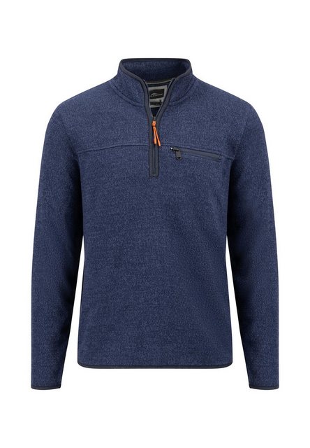 FYNCH-HATTON Strickpullover Polar Fleece, Troyer navy günstig online kaufen