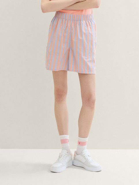 TOM TAILOR Denim Shorts Gestreifte Relaxed Shorts günstig online kaufen