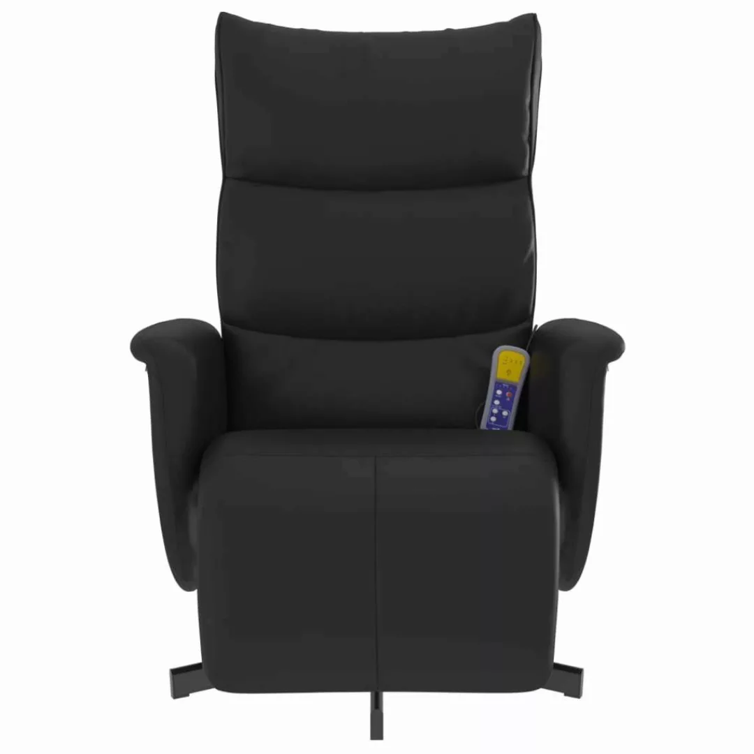 vidaXL Sessel Massagesessel mit Fußteil Schwarz günstig online kaufen