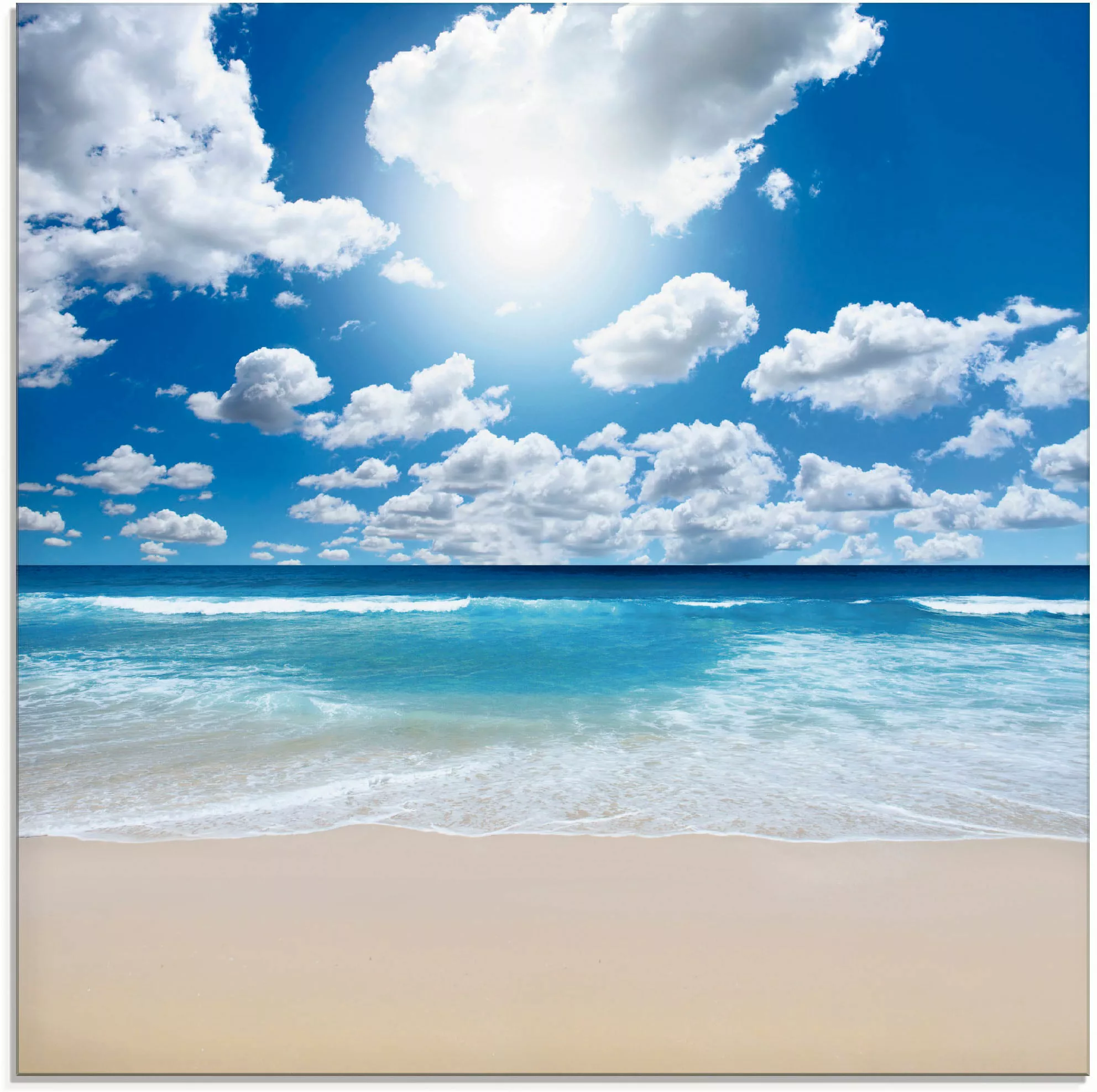 Artland Glasbild »Großartige Strandlandschaft«, Strand, (1 St.) günstig online kaufen