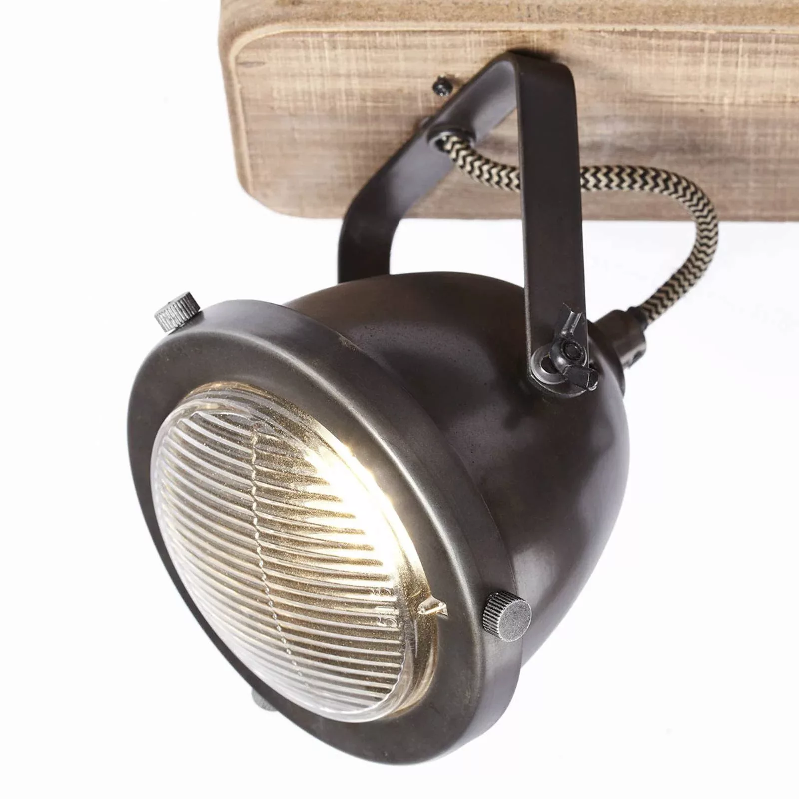 Vierflammige Deckenlampe Carmen Wood günstig online kaufen