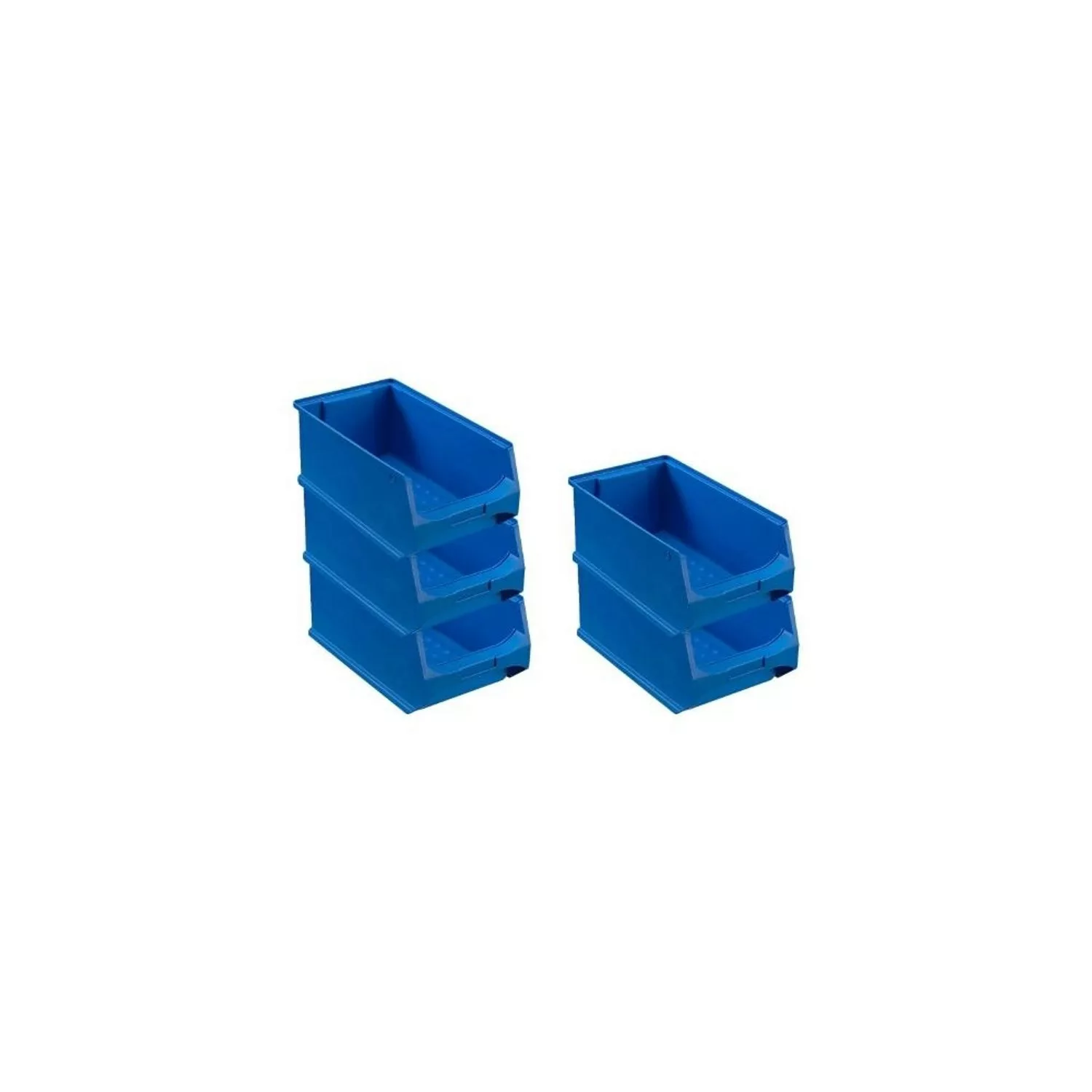 PROREGAL SparSet 5x Blaue Sichtlagerbox 4,0 HxBxT 15 x 20 x 35 cm 7,2 Liter günstig online kaufen