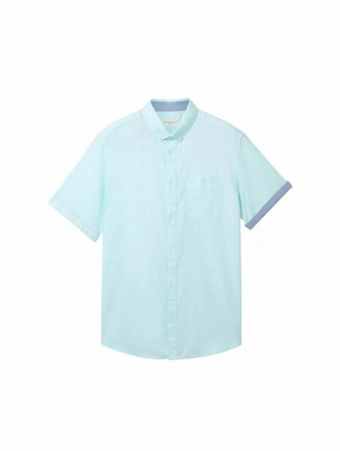 TOM TAILOR Kurzarmhemd Chambray Kurzarmhemd günstig online kaufen