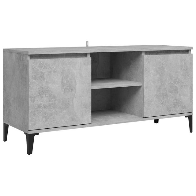 vidaXL TV-Schrank TV-Schrank mit Metallbeinen Betongrau 103,5x35x50 cm Lowb günstig online kaufen