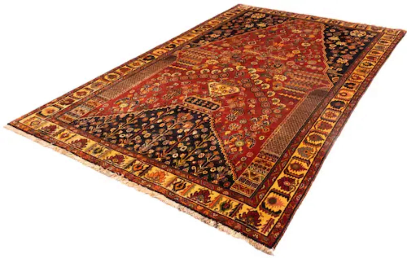 morgenland Wollteppich »Shiraz Medaillon 284 x 168 cm«, rechteckig, Unikat günstig online kaufen