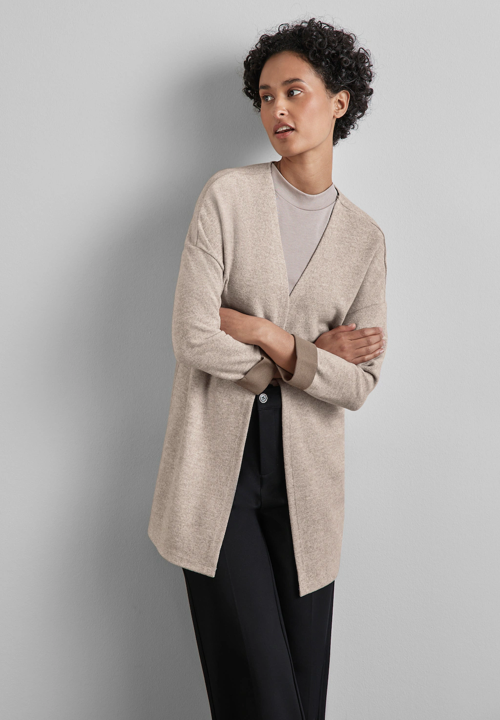 STREET ONE Cardigan, mit Materialmix günstig online kaufen