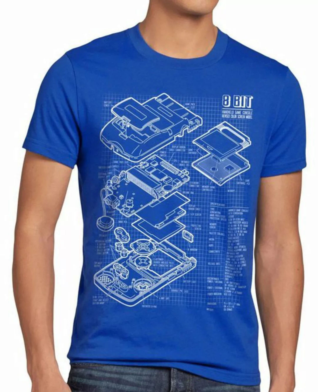 style3 Print-Shirt Herren T-Shirt Game Boy classic gamer mario super retro günstig online kaufen