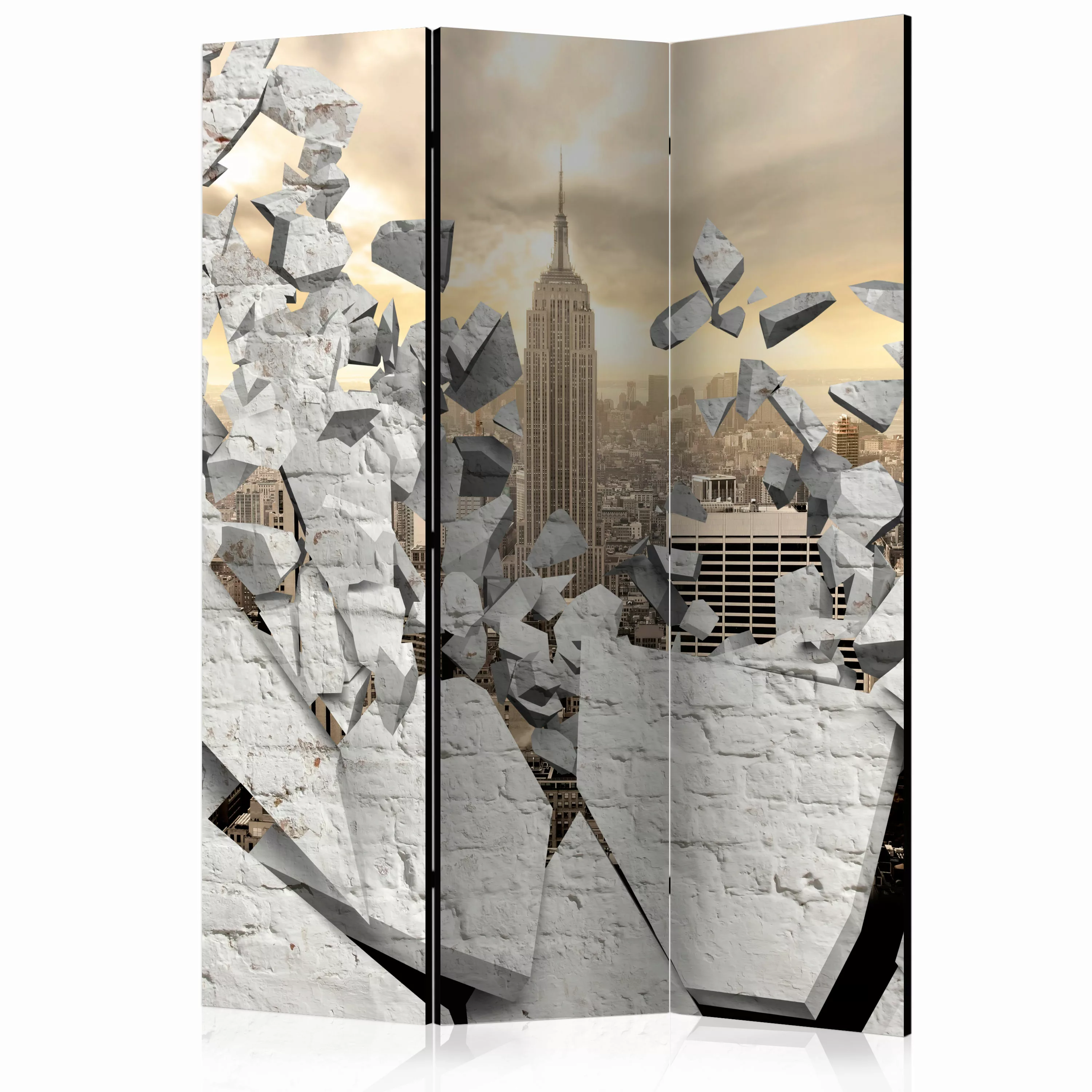 3-teiliges Paravent - City Behind The Wall [room Dividers] günstig online kaufen