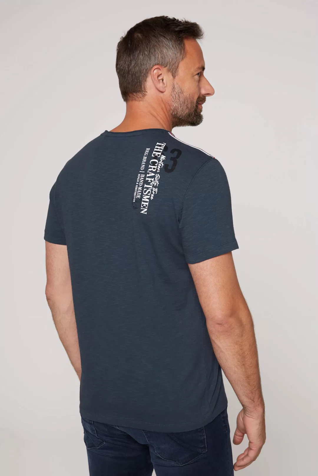 CAMP DAVID T-Shirt mit Logoprints vorne und hinten günstig online kaufen
