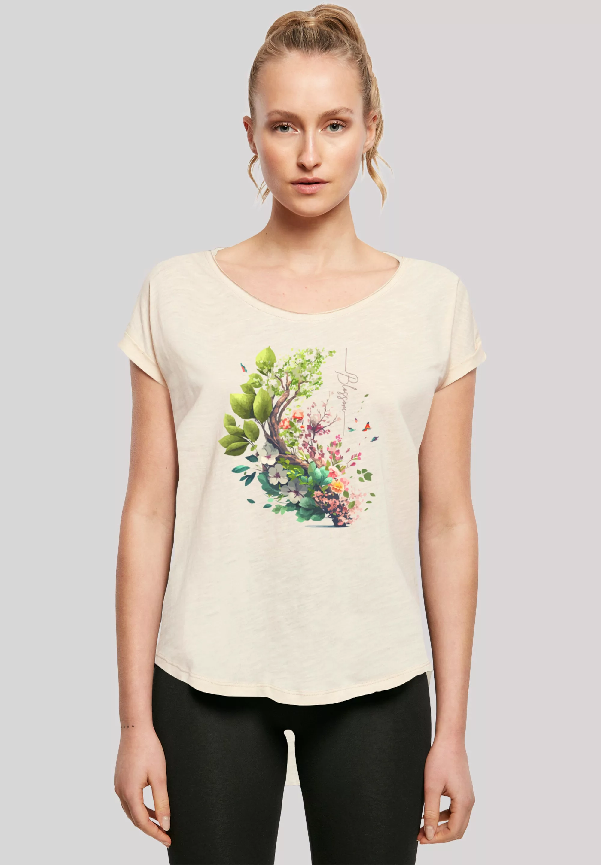 F4NT4STIC T-Shirt "Baum mit Blumen", Print günstig online kaufen