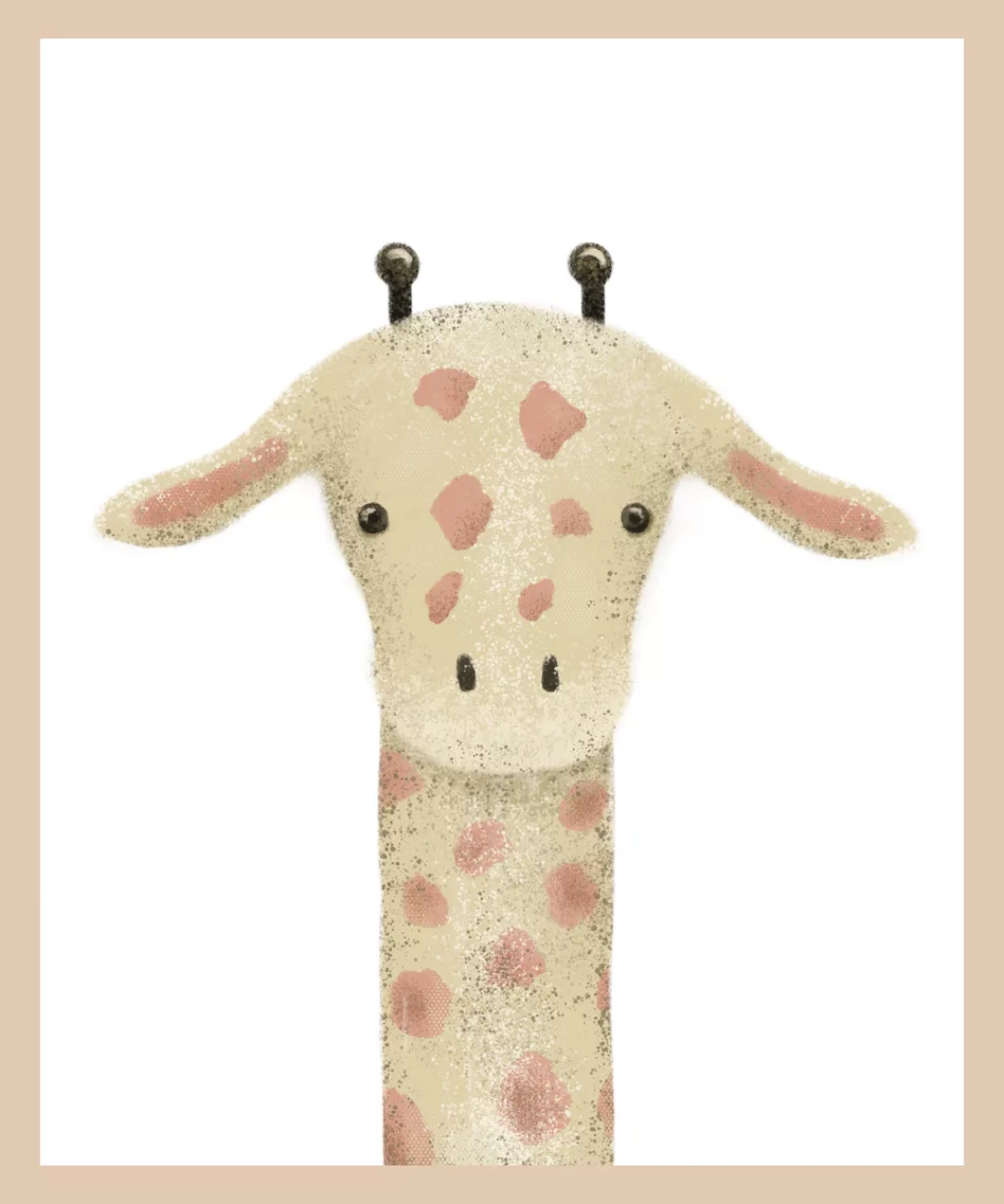 Lüttenhütt Bild mit Rahmen »oder Poster, Giraffenkopf«, Fantasy-Giraffe-Gir günstig online kaufen