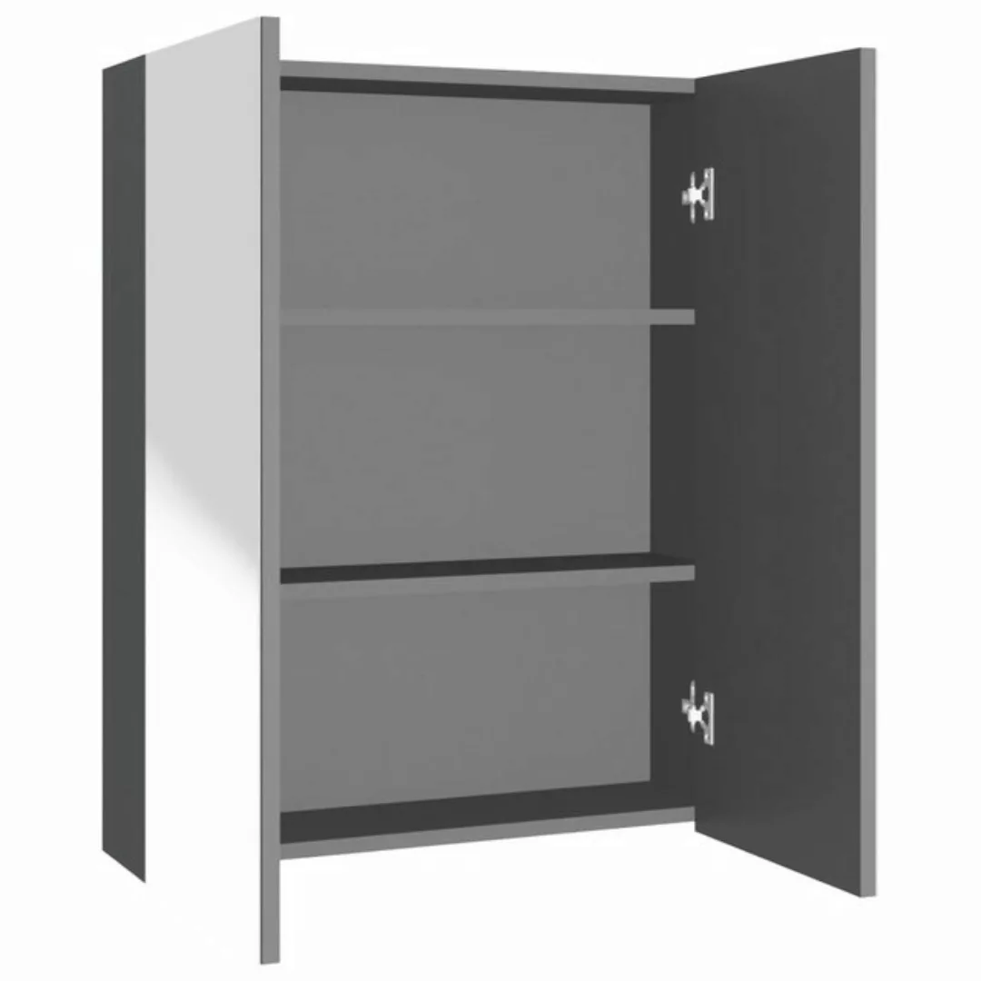 Bad-spiegelschrank 60x15x75 Cm Mdf Anthrazit günstig online kaufen