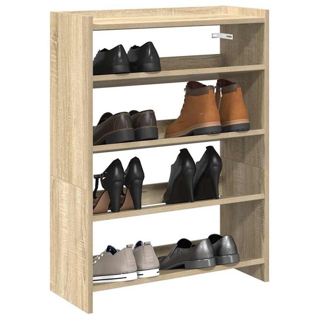 vidaXL Schuhschrank Schuhregal Sonoma-Eiche 80x25x61,5 cm Holzwerkstoff günstig online kaufen