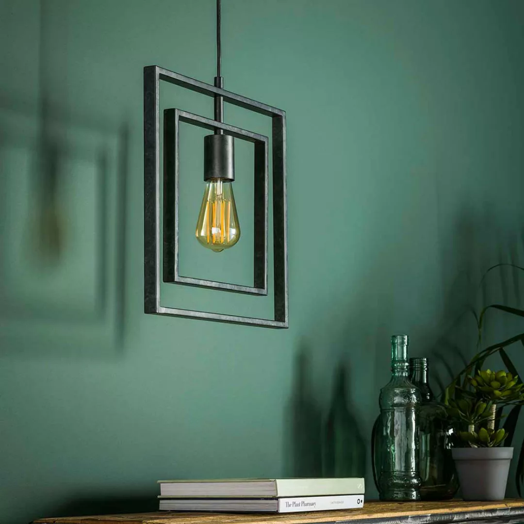Design Hängeleuchte aus Metall Industry Stil günstig online kaufen