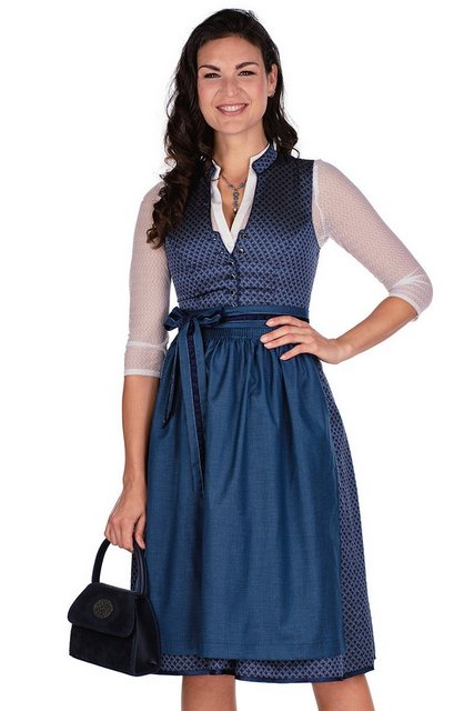 Spieth & Wensky Dirndl Midi Dirndl 2tlg. - BAMBI - tinte/jeans günstig online kaufen