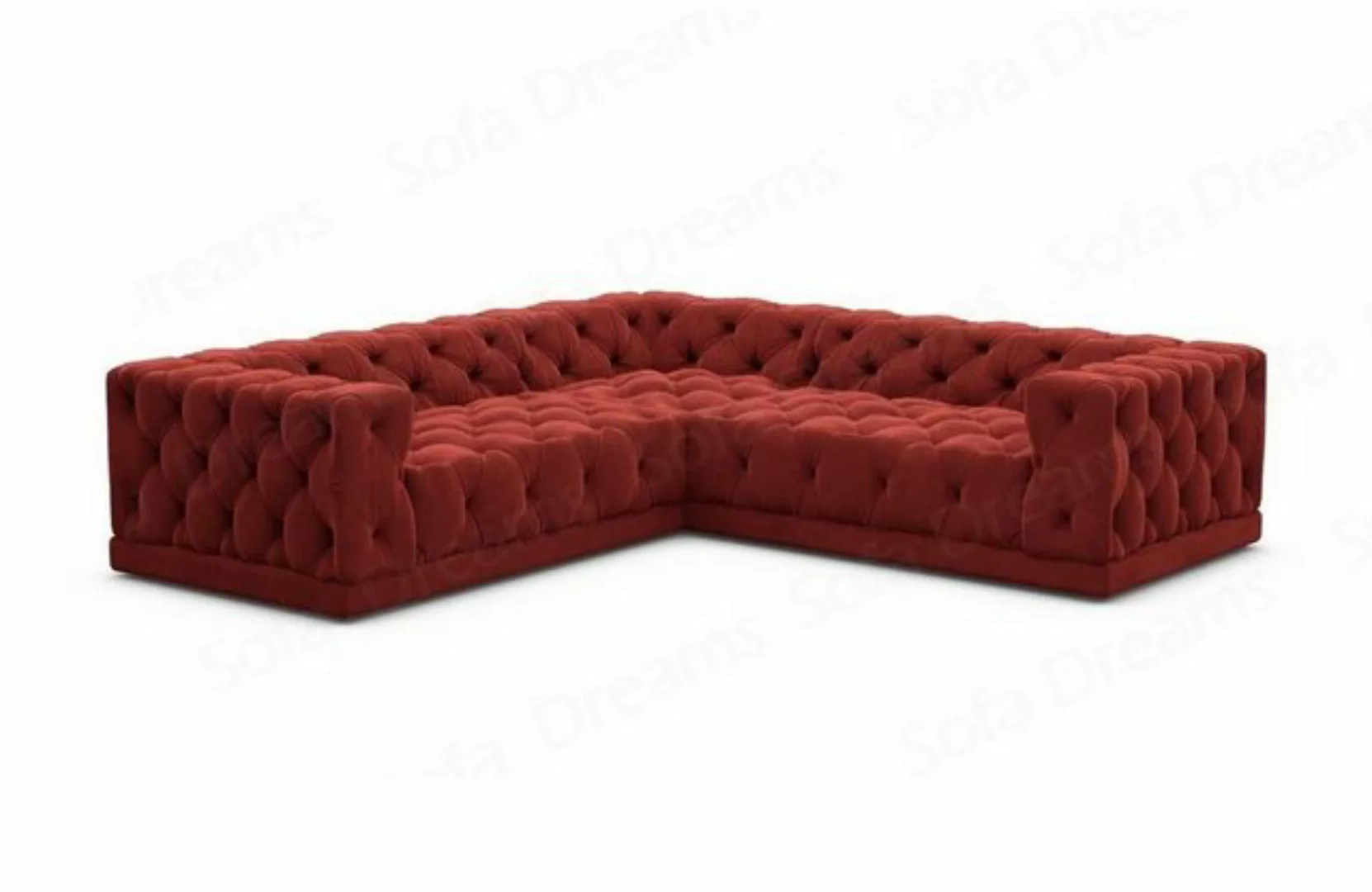 Sofa Dreams Ecksofa Polster Designer Samt Stoff Sofa Palma L Form Stoffsofa günstig online kaufen