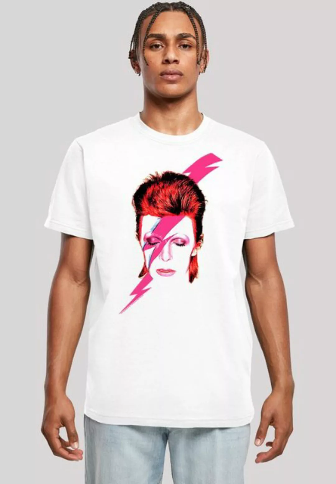 F4NT4STIC T-Shirt David Bowie Aladdin Sane Lightning Bolt Herren,Premium Me günstig online kaufen