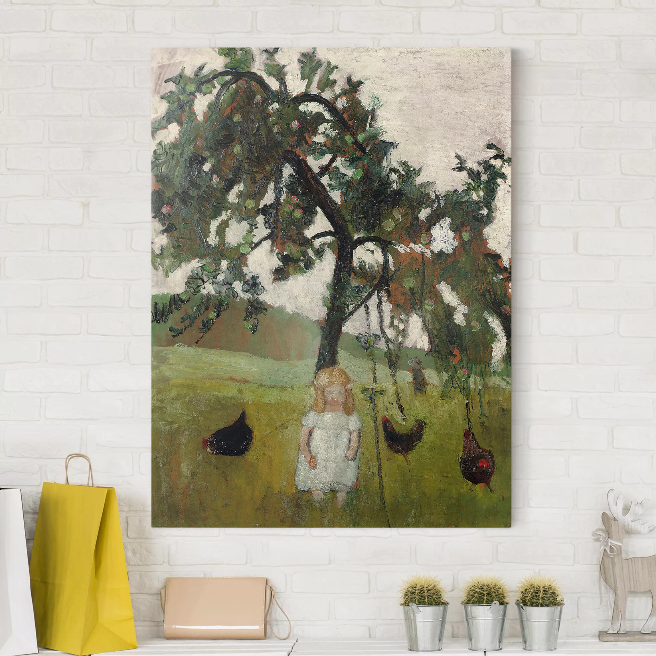 Leinwandbild Kunstdruck - Hochformat Paula Modersohn-Becker - Elsbeth mit H günstig online kaufen