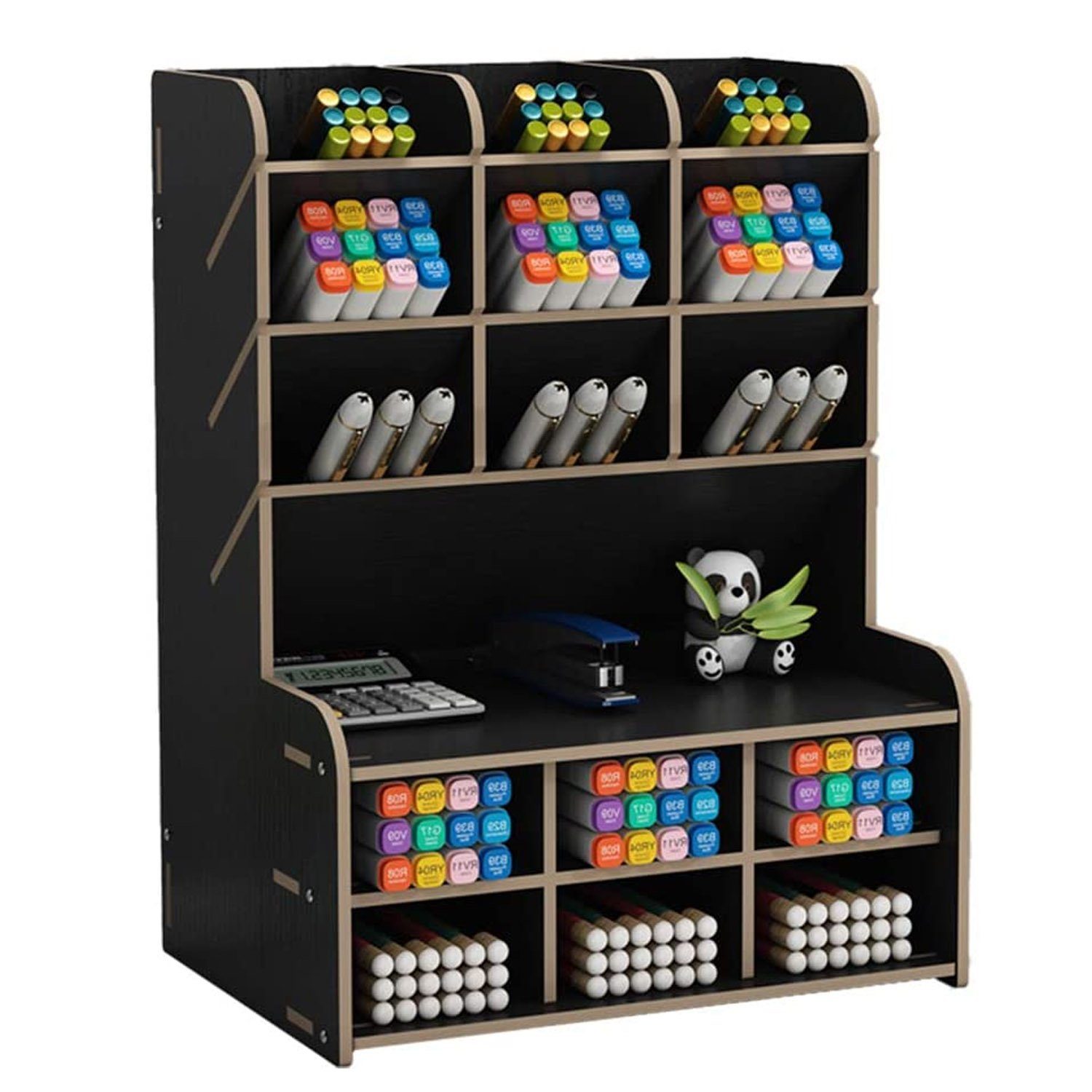 zggzerg Regal-Schreibtisch Holz-Schreibtisch-Organizer mit Schublade, DIY-S günstig online kaufen
