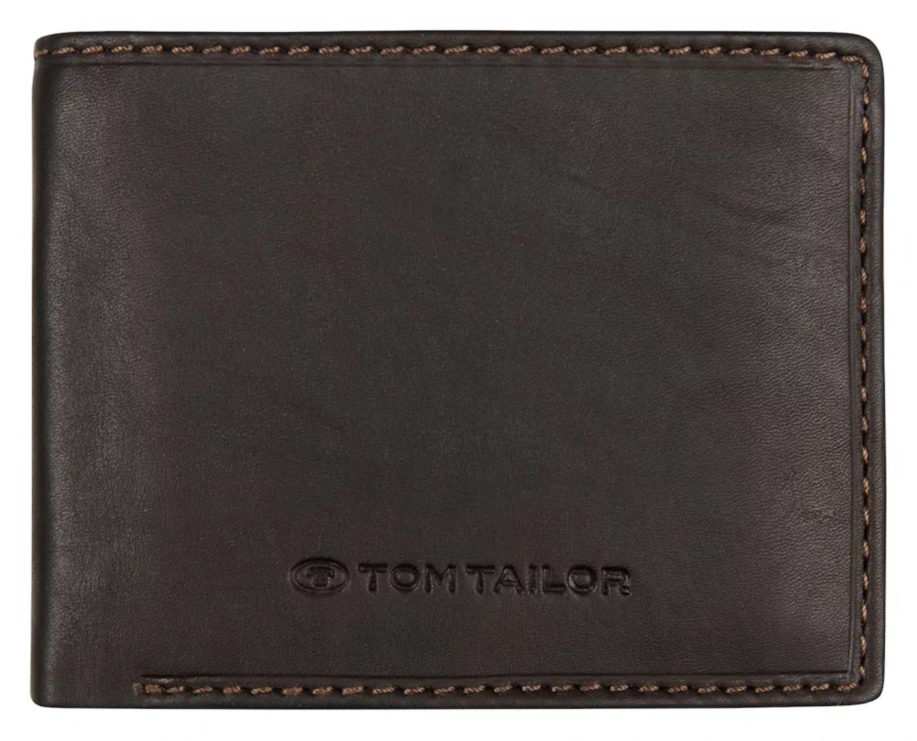 TOM TAILOR Geldbörse "LARY", im Querformat aus echtem Leder günstig online kaufen