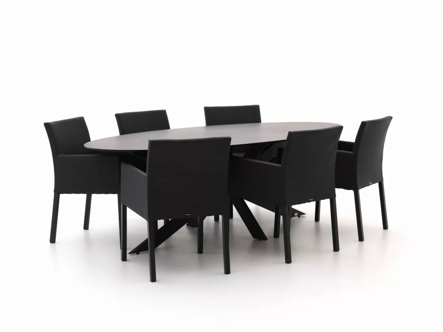 Manifesto Arzana/Furato ellips 240 cm Gartenmöbel-Set 7-teilig günstig online kaufen