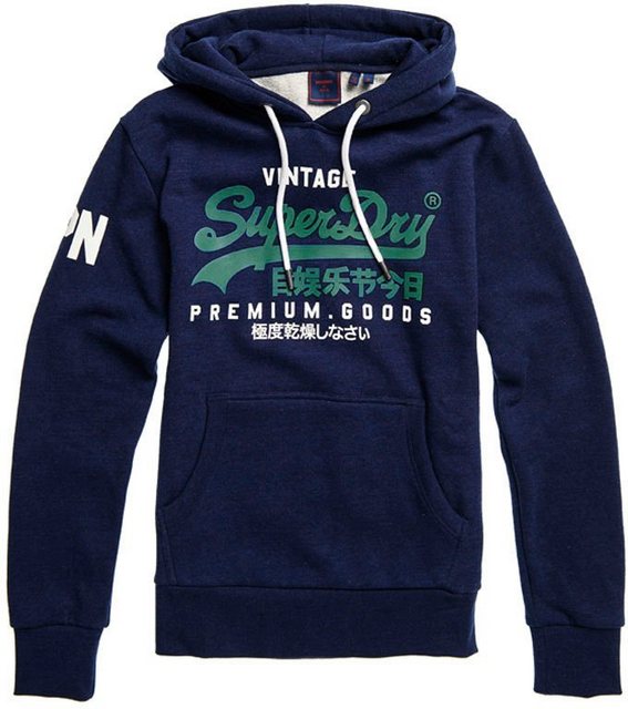 Superdry Vintage Logo Kapuzenpullover XL Midnight Blue Grit günstig online kaufen