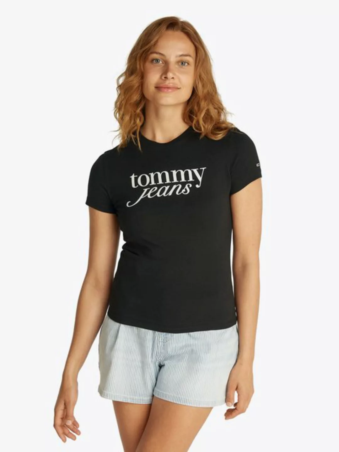 Tommy Jeans Curve Rundhalsshirt Shirt TJW SLIM ESSENTIAL in Großen Größen, günstig online kaufen