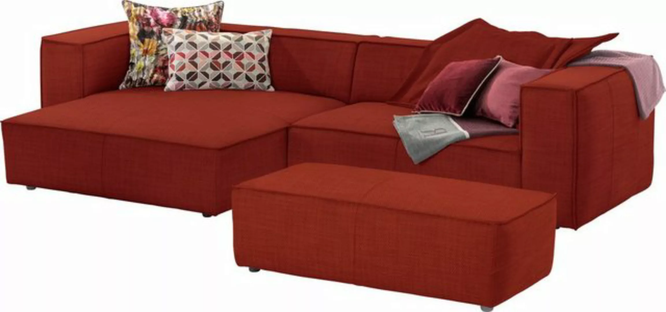 W.SCHILLIG Ecksofa around-the-block, Spar-Set, inklusive Hocker, mit elegan günstig online kaufen